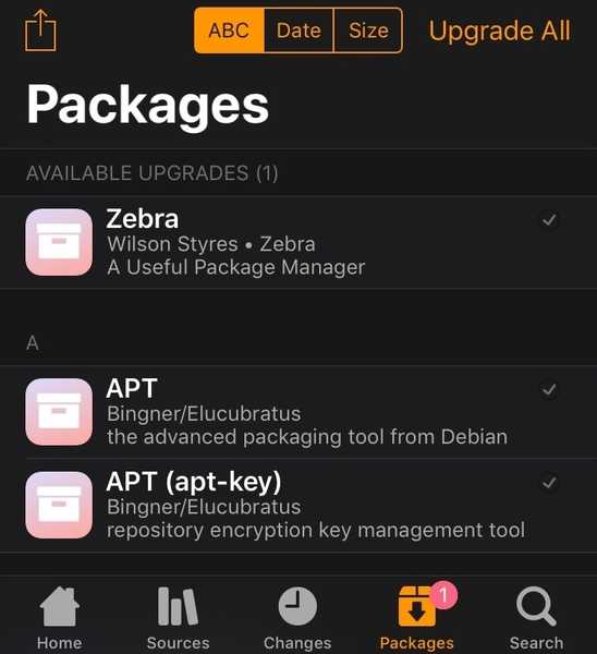 Zebra v1.0.4 résout un crash lors de l'installation et de la désinstallation de packages